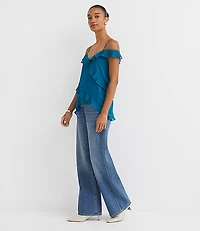 Ruffle Off The Shoulder Cami