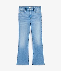 Fresh Cut High Rise Kick Crop Jeans in Authentic Light Indigo Wash