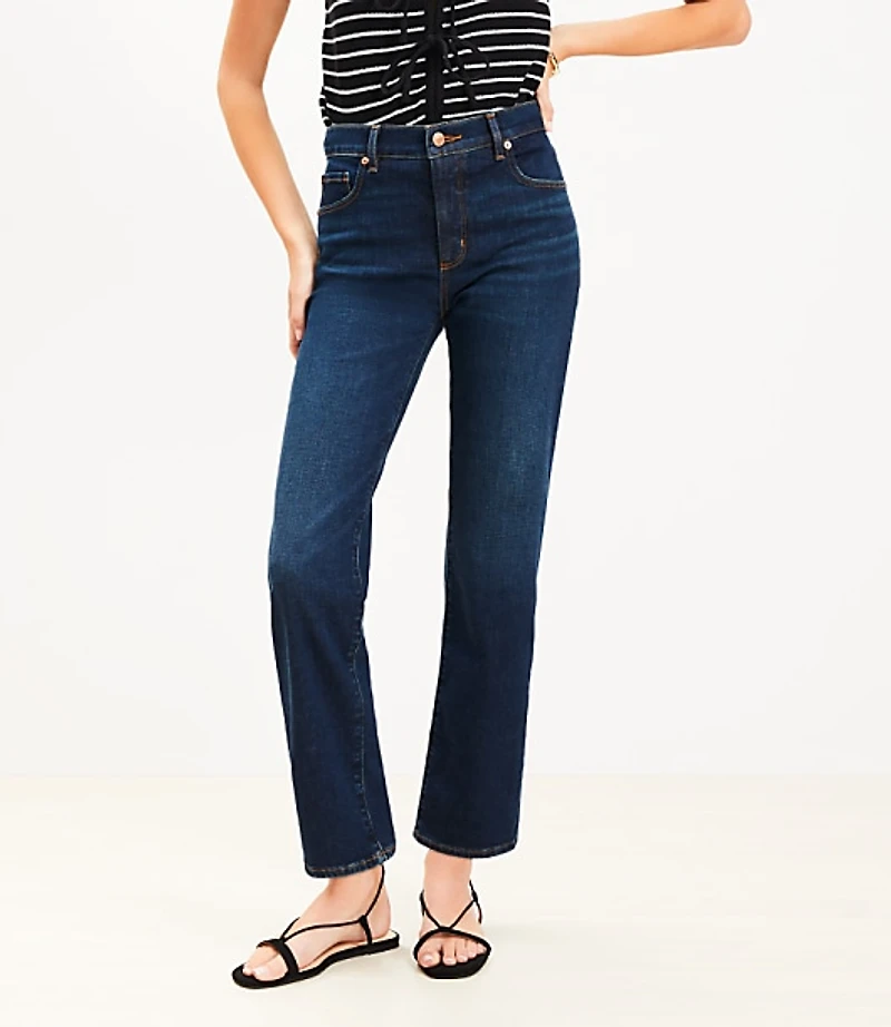 Mid Rise Slim Jeans Rich Dark Indigo Wash