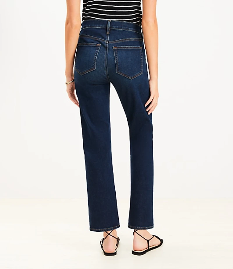 Mid Rise Slim Jeans Rich Dark Indigo Wash