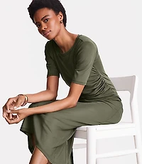 LOFT Versa Mesh Midi Dress