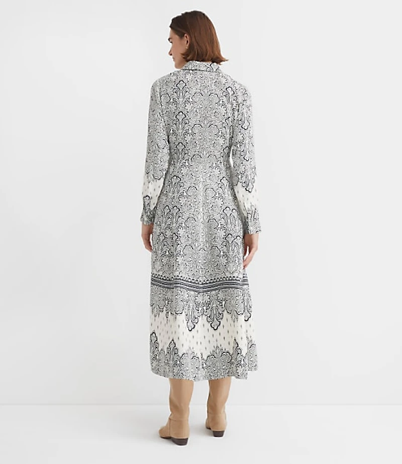 Paisley Midi Shirtdress
