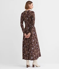 Garden Ruched Bodice Midi Dress
