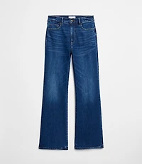 High Rise Relaxed Flare Jeans Medium Wash