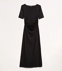 LOFT Versa Stretch Mesh Midi Dress