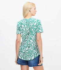 Petite Floral Everyday V-Neck Tee