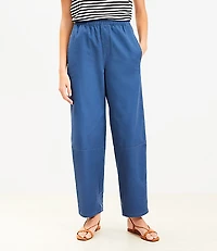 Pull On Barrel Pants Twill