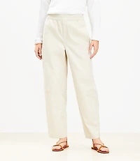 Pull On Barrel Pants Twill