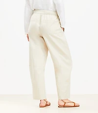 Pull On Barrel Pants Twill