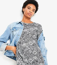 Petite Deco Mini Swing Dress