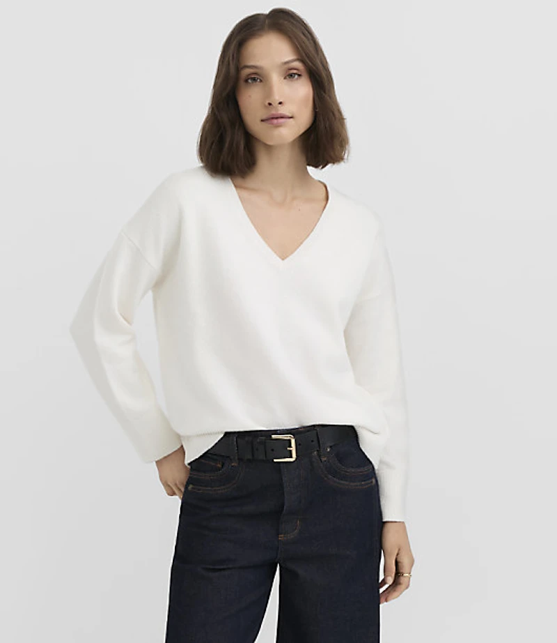 V-Neck Relaxed Everyday Sweater