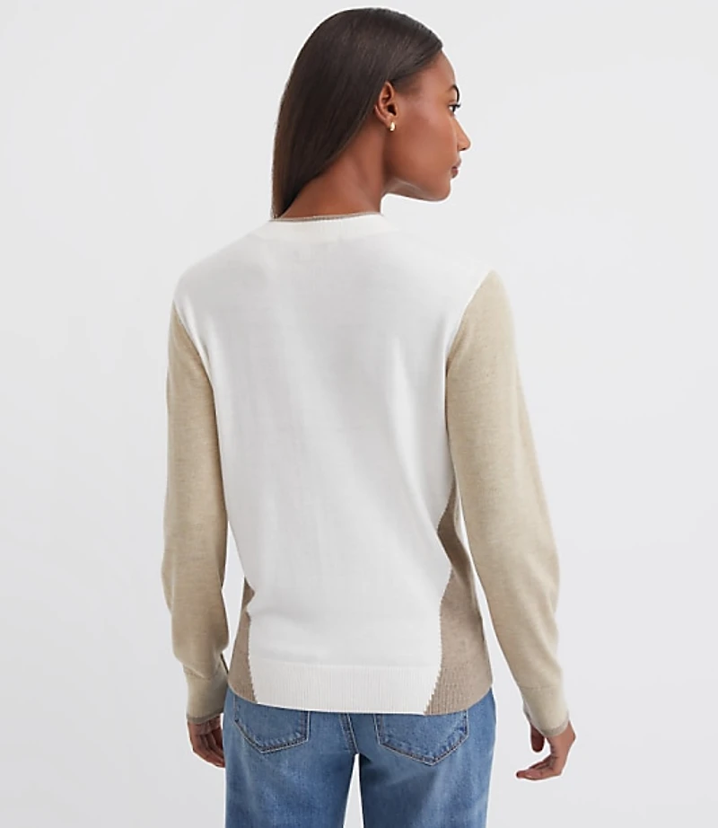 Petite Colorblock Luxe Knit Sweater