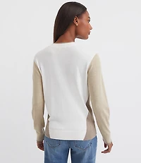 Petite Colorblock Luxe Knit Sweater