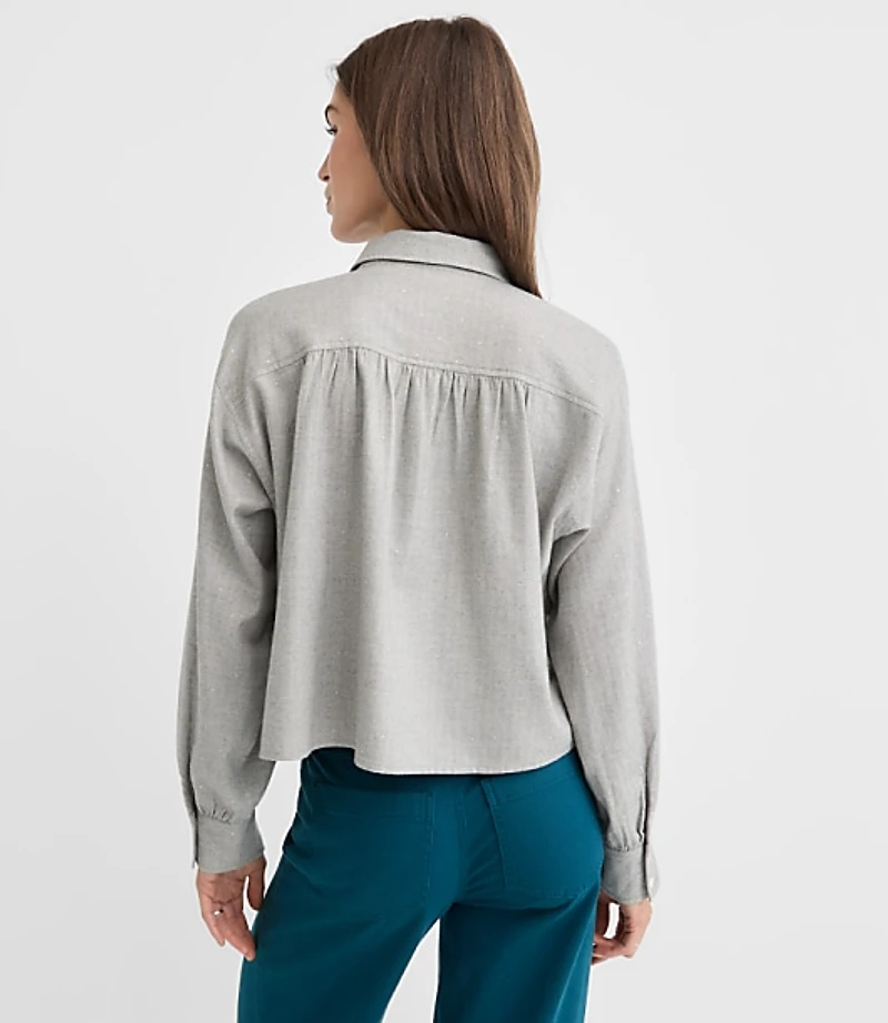Sparkle Herringbone Modern Everyday Shirt