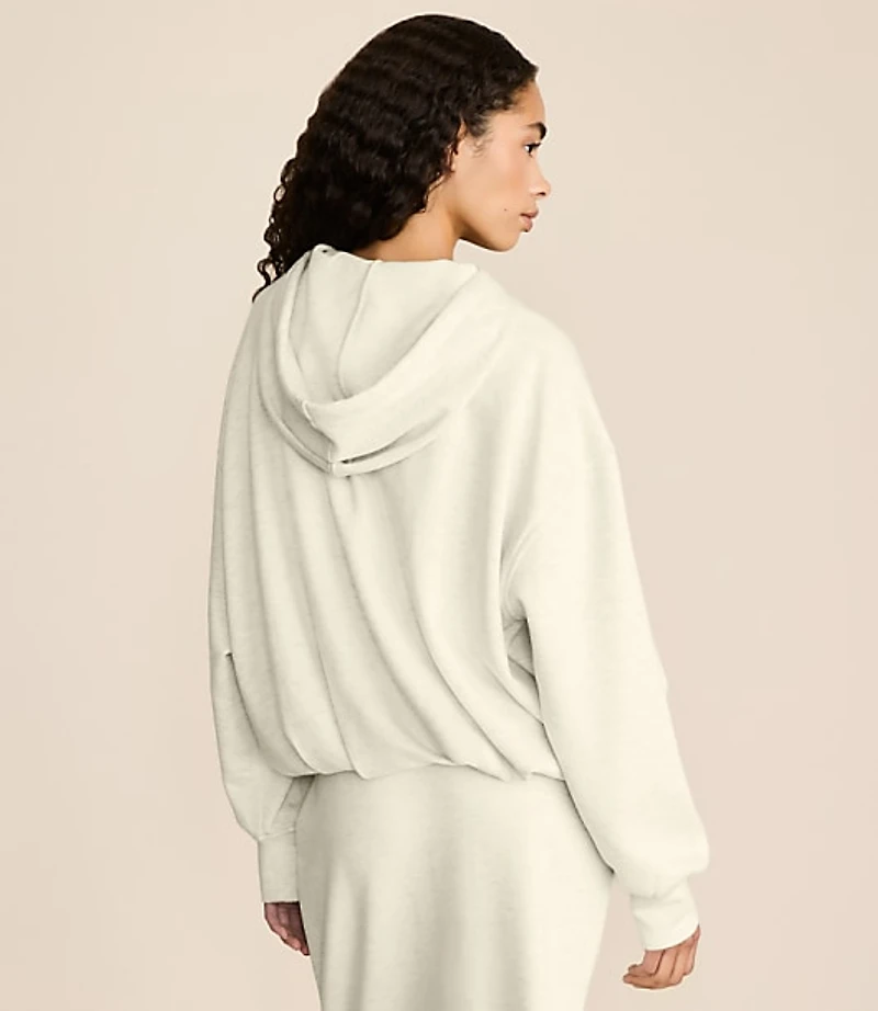 Lou & Grey Heathered Scubasoft Bubble Hoodie