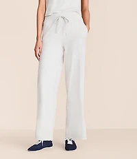 Petite Lou & Grey Heathered Brushedsoft Slim Wide Leg Pants