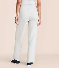 Petite Lou & Grey Heathered Brushedsoft Slim Wide Leg Pants