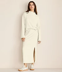 Lou & Grey Heathered Scubasoft Column Maxi Skirt