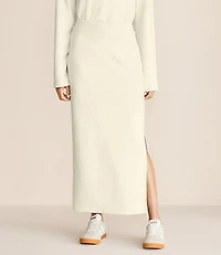 Lou & Grey Heathered Scubasoft Column Maxi Skirt