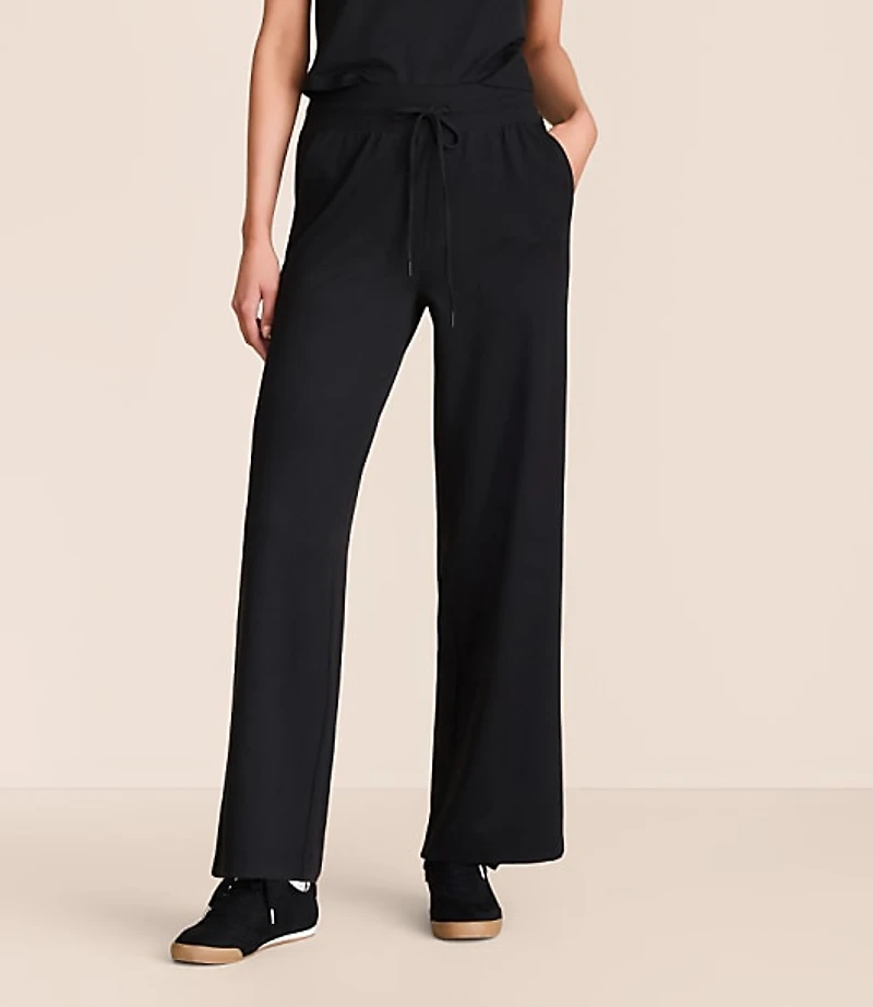 Lou & Grey Brushedsoft Slim Wide Leg Pants