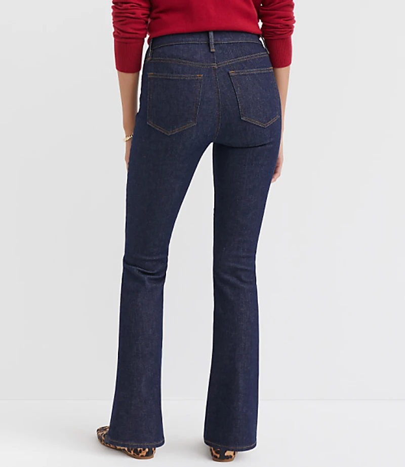 Curvy Mid Rise Boot Jeans Classic Rinse Wash