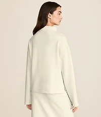 Lou & Grey Heathered Scubasoft Mock Neck Top