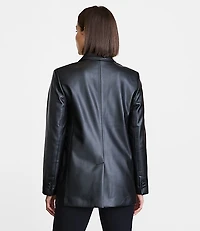 LOFT Versa Faux Leather Relaxed Blazer