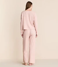 Lou & Grey Heathered Cozy Ribbed Pajama Set