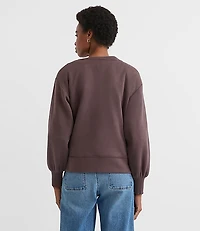 Let It Snow Terry Puff Sleeve Sweatshirt