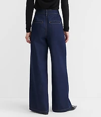 High Rise Trouser Jeans Dark Rinse