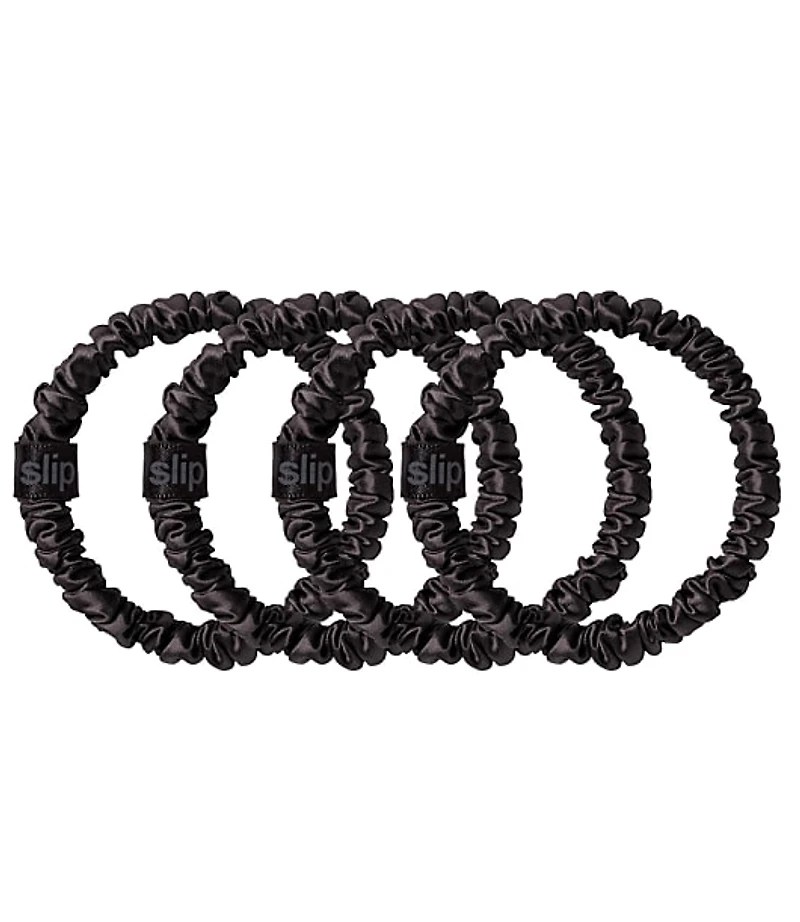 Slip Silk Black Skinny Scrunchies