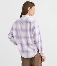 Petite Plaid Flannel Everyday Relaxed Pocket Shirt