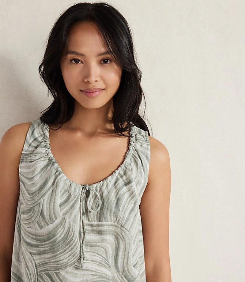 Haven Well Within Organic Cotton Linen Watercolor Sleep Dress