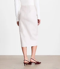 LOFT Versa Embossed Faux Leather Long Skirt