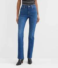 Rivete Mid Rise Boot Jeans Vintage Dark Wash