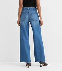 Rivete Mid Rise Wide Leg Jeans Vintage Dark Wash