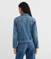 Rivete Denim Trucker Jacket Vintage Mid Wash