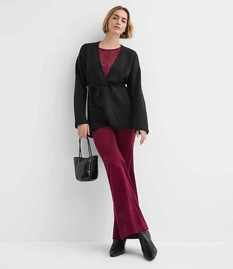 Petite Belted Cardigan