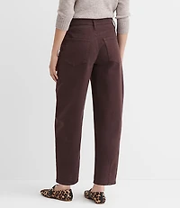 High Rise Barrel Jeans in Iced Espresso