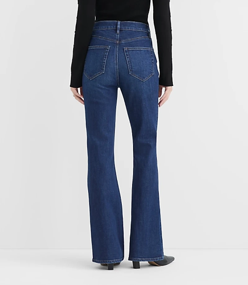 Rivete High Rise Slim Flare Jeans Muse Wash