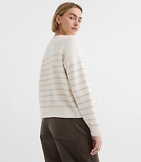 Shimmer Stripe Relaxed Everyday Sweater