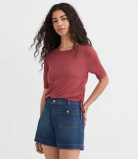 Side Tie Sweater Tee