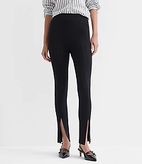 Split Hem Leggings in Ponte