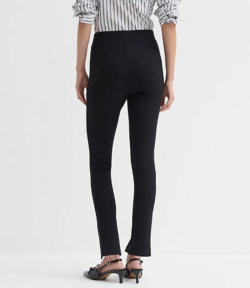 Split Hem Leggings in Ponte