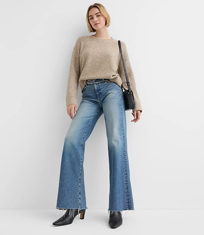 Petite Shimmer Relaxed Everyday Sweater