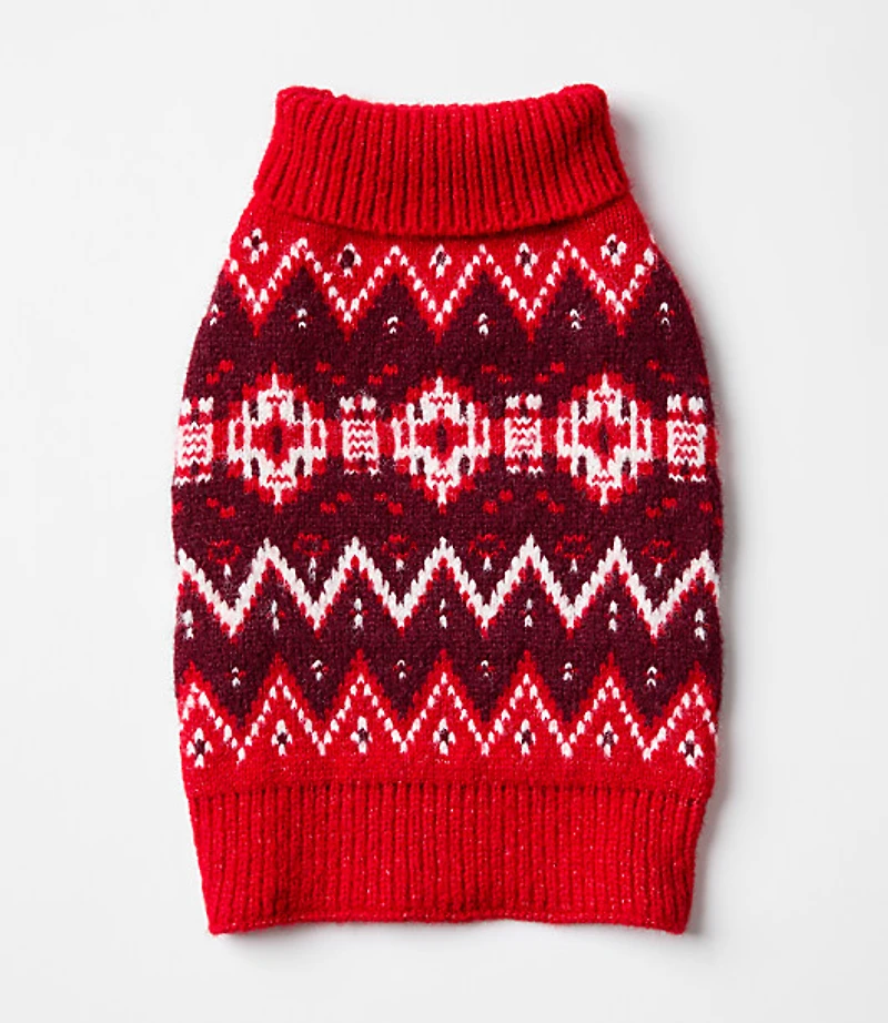 Fair Isle Dog Sweater