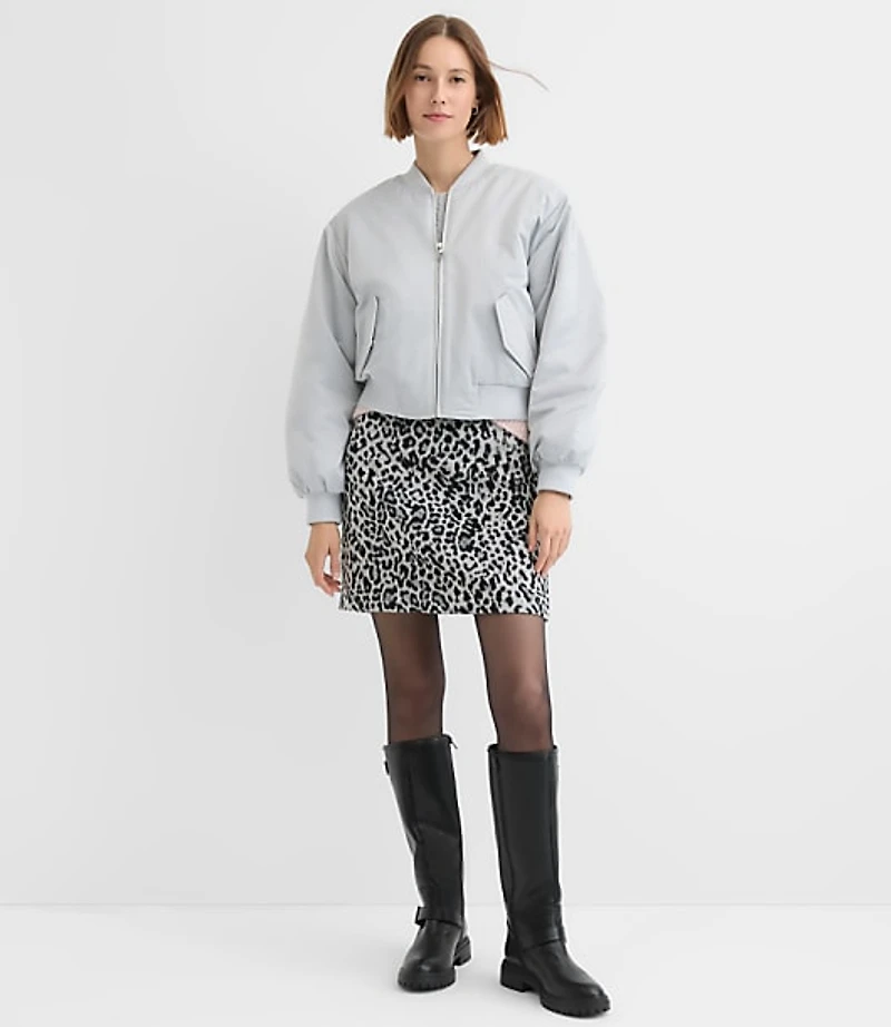 Silky Twill Bomber Jacket