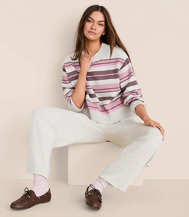 Lou & Grey Striped Oversized Dreamstitch Sweater