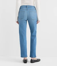 Rivete Petite Curvy Mid Rise Slim Jeans Vintage Wash