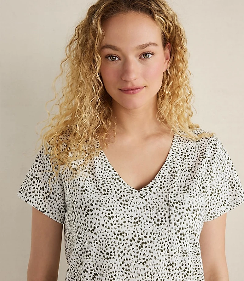 Haven Well Within Organic Cotton Jersey Animal Dot Sleep Dress